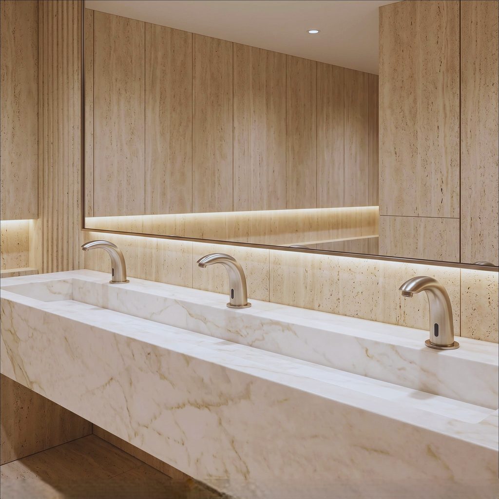 Commercial architecture representing water performance research